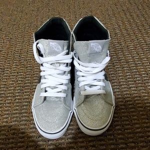 VANS Glitter hi tops size8
